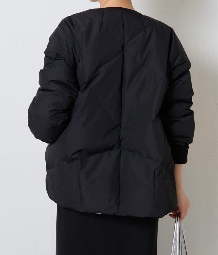 美品】COLLAGE GALLARDAGALANTE ノーカラーダウンコート - メルカリ