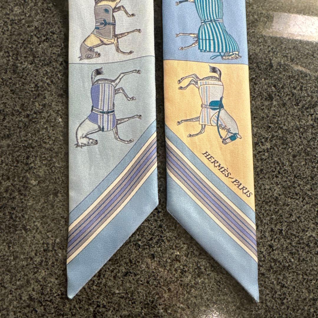 エルメス ツイリー 新 馬着 COUVERTURES NOUVELLES ブルー - メルカリ