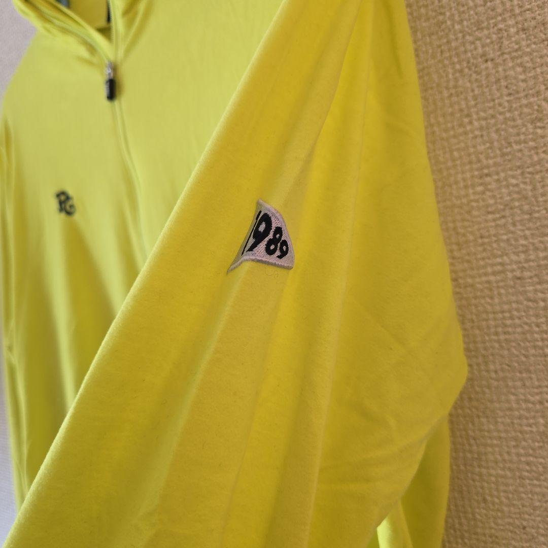 PEARLY GATES ハーフジップ長袖シャツ イエロー - メルカリ