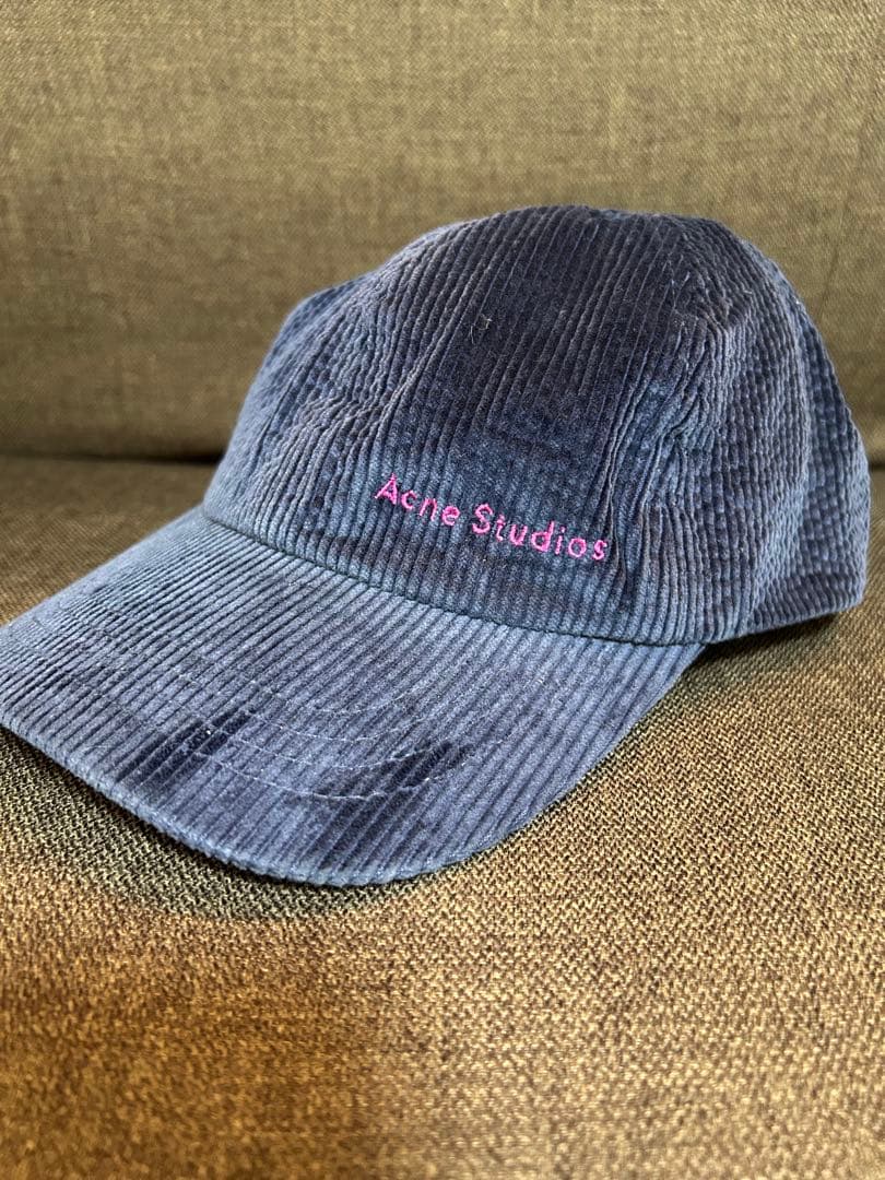 限界値下げ　美品『ACNE STUDIOS』コーデュロイ　キャップ 8色NEWYORK刺繍コーデュロイ キャップ G112 | wshot