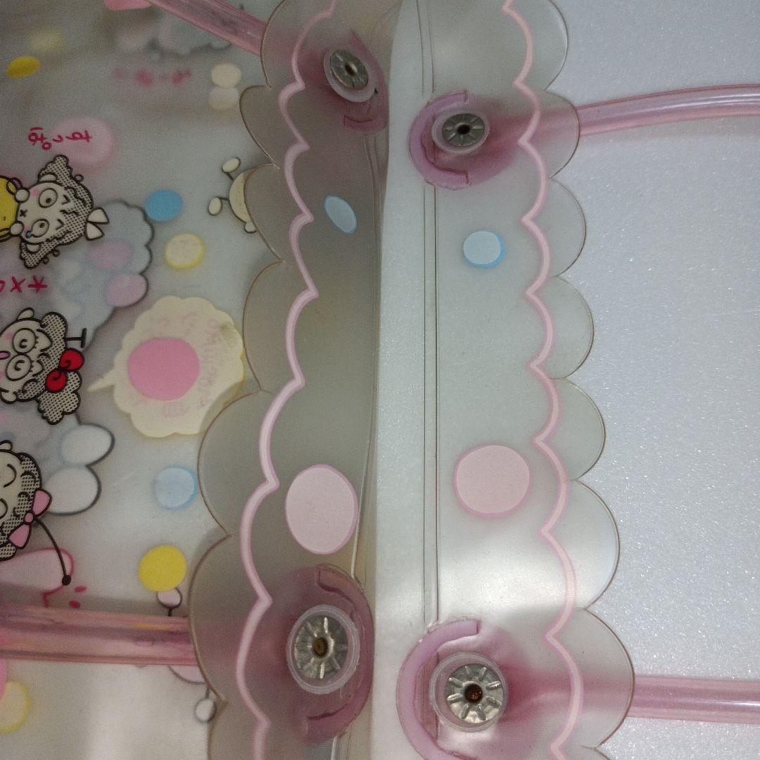 サンリオ　るるる学園　平成レトロ　ビニールバック　プール　フルーツ　水玉