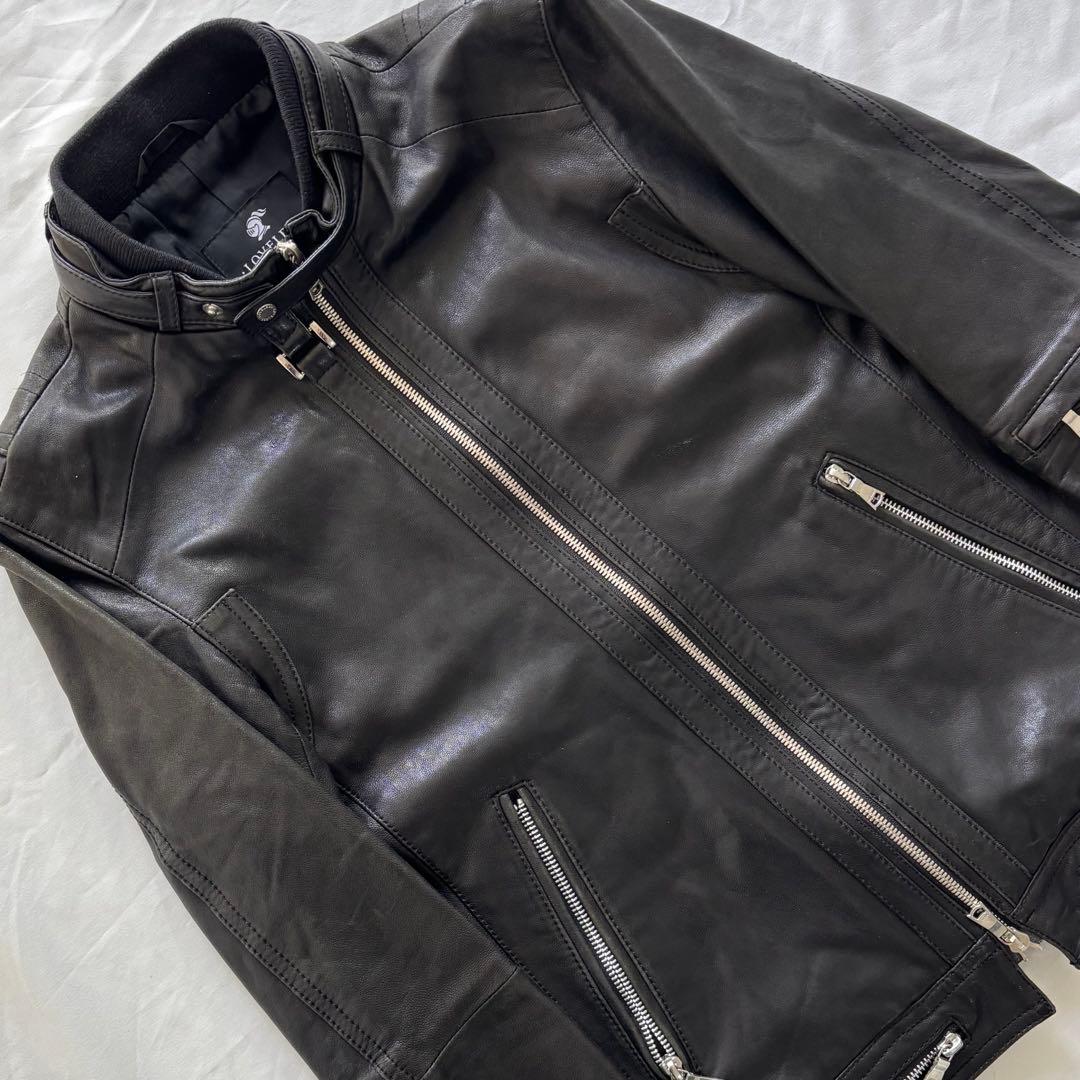 LOVLESS レザージャケット 黒 ダブルジップ 羊革 M y2k - メルカリ