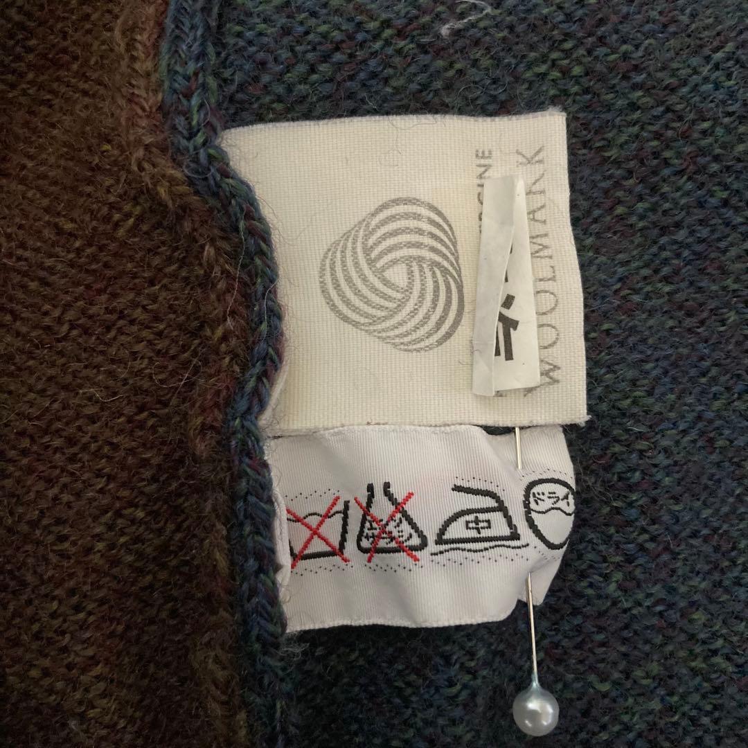 銀座和光 WAKO イタリア製 ウールカーディガン 50号サイズ