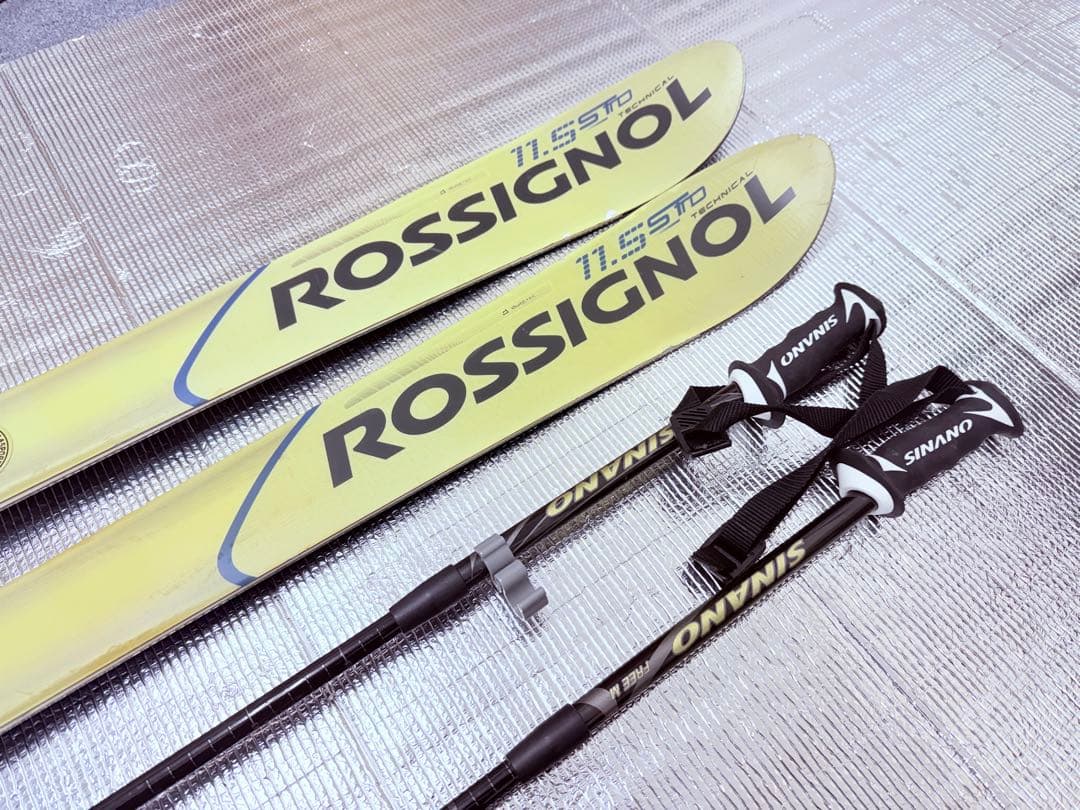 ROSSIGNOL スキー板＆ストックセットPOWER CONCEPT158cm - メルカリ