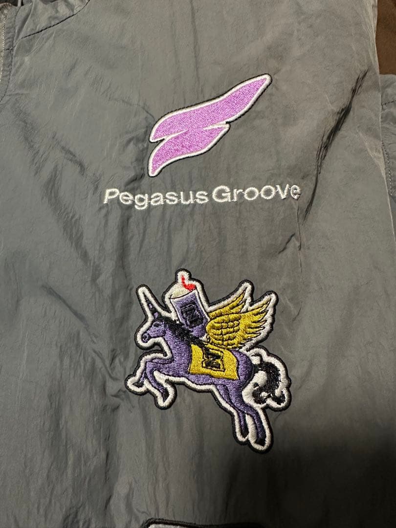 ずっと真夜中でいいのに。セットアップ グレー ナイロンジャケット　ナイロンパンツ