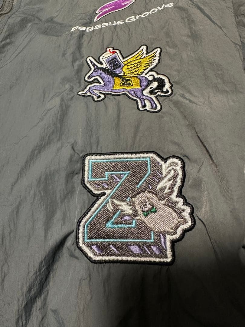 ずっと真夜中でいいのに。セットアップ グレー ナイロンジャケット　ナイロンパンツ