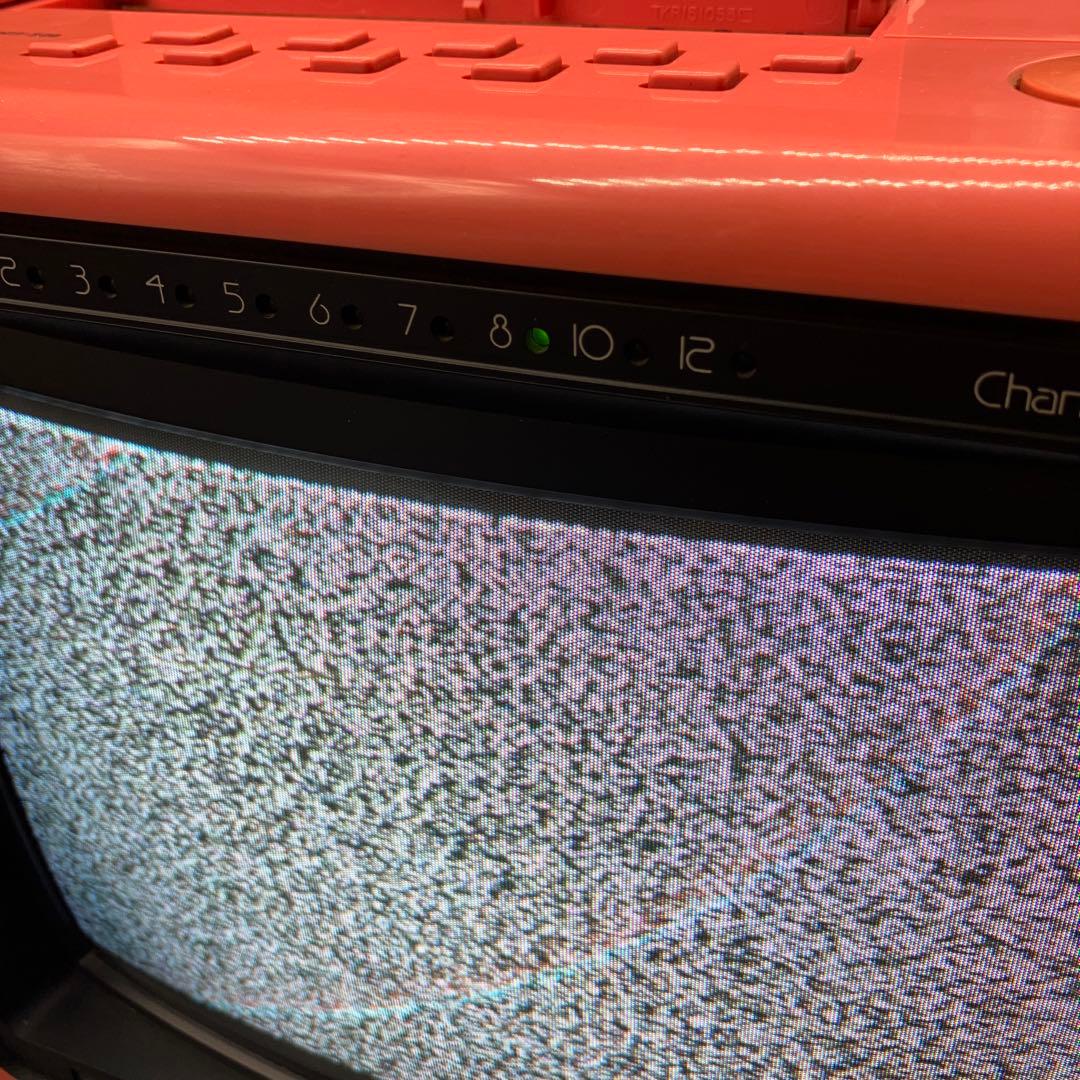 National レトロ ブラウン管テレビ ピンクTH11-S29 当時物 - メルカリ