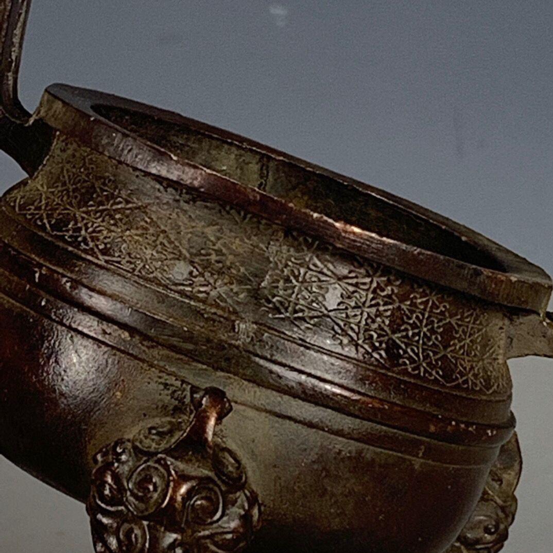 銅器 楚大鼎 香炉 三足鼎 開業 家 置物 工芸品 - メルカリ