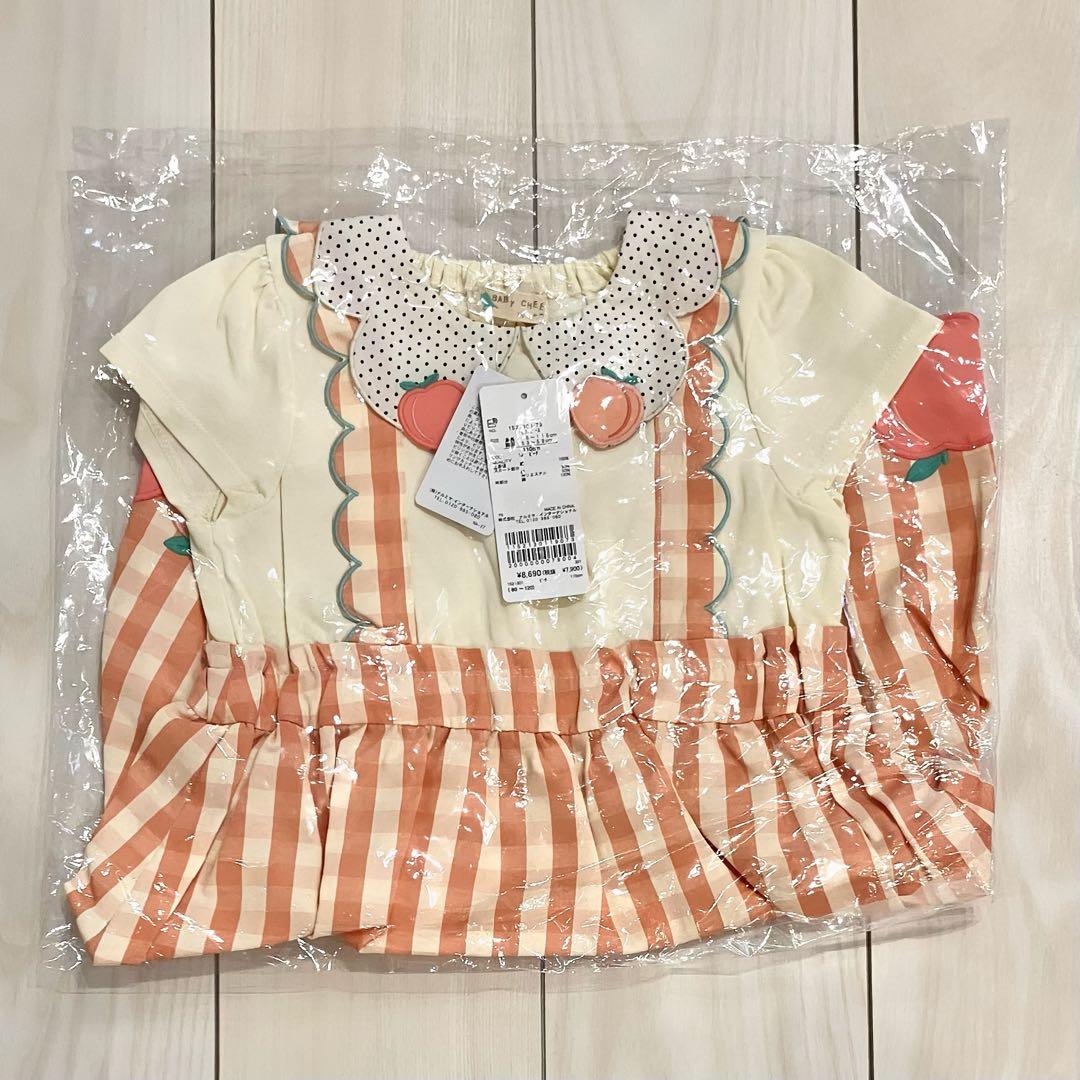 ベイビーチアー もも ワンピース ピンク 110 チェック 桃 - メルカリ