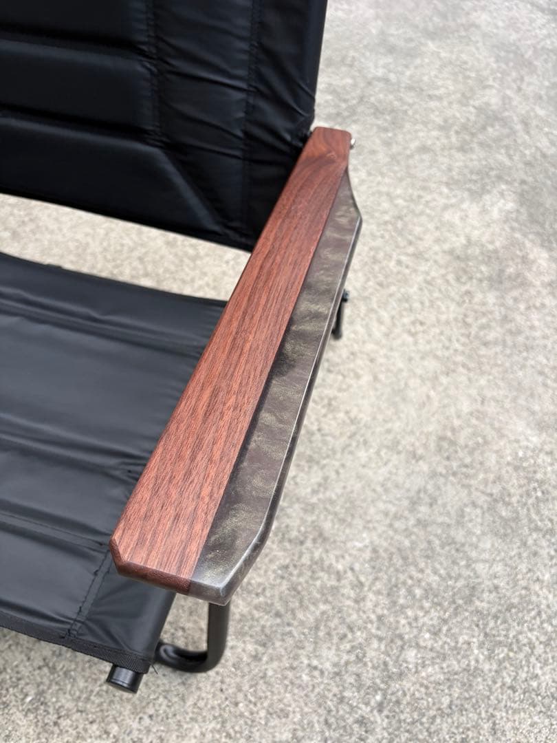 AS2OV リクライニングローバーチェア用 肘掛け レジン ウォールナット