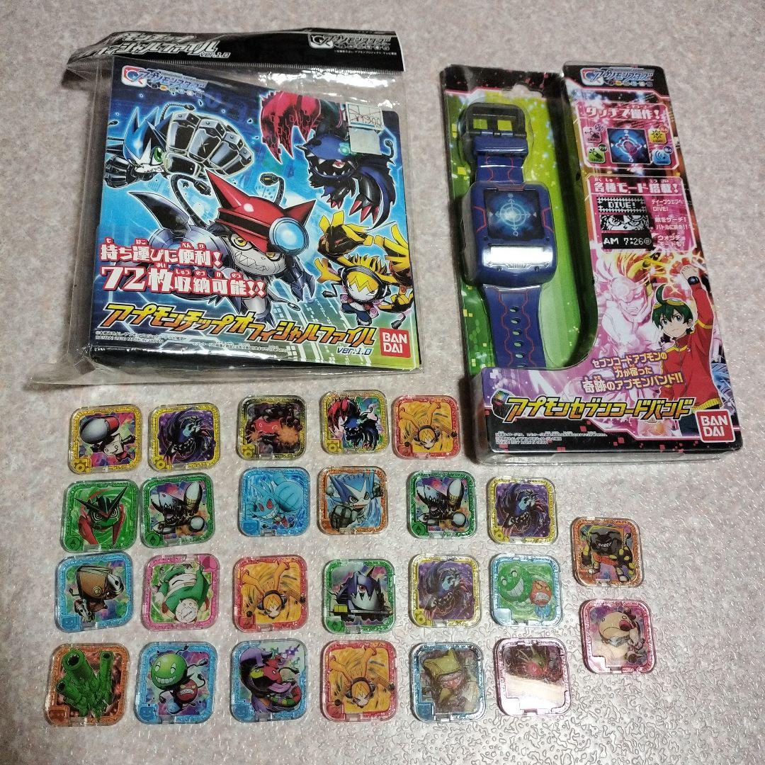 アプモンセブンコードバンド　オフィシャルファイル　アプモンチップ　引退デジモン