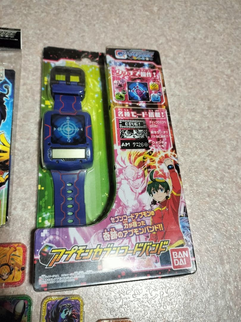 アプモンセブンコードバンド　オフィシャルファイル　アプモンチップ　引退デジモン
