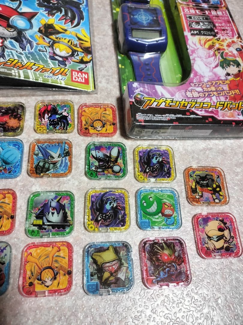 アプモンセブンコードバンド　オフィシャルファイル　アプモンチップ　引退デジモン