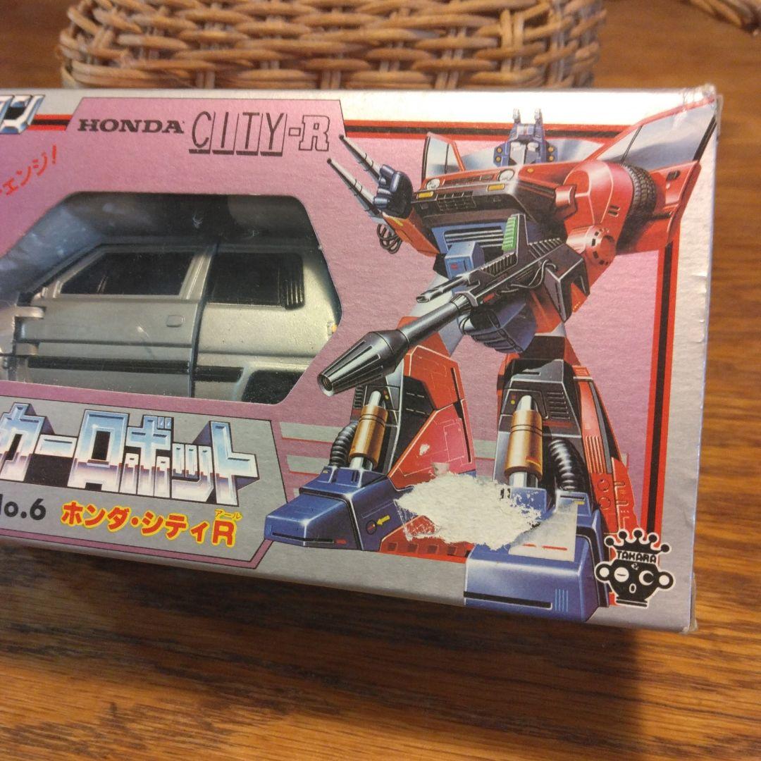 昭和レトロ　希少　ダイアクロン　HONDA CITY-R No.6 カーロボット