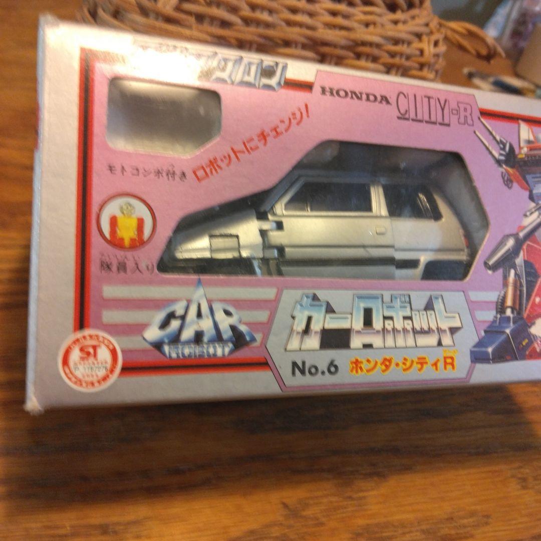 昭和レトロ　希少　ダイアクロン　HONDA CITY-R No.6 カーロボット
