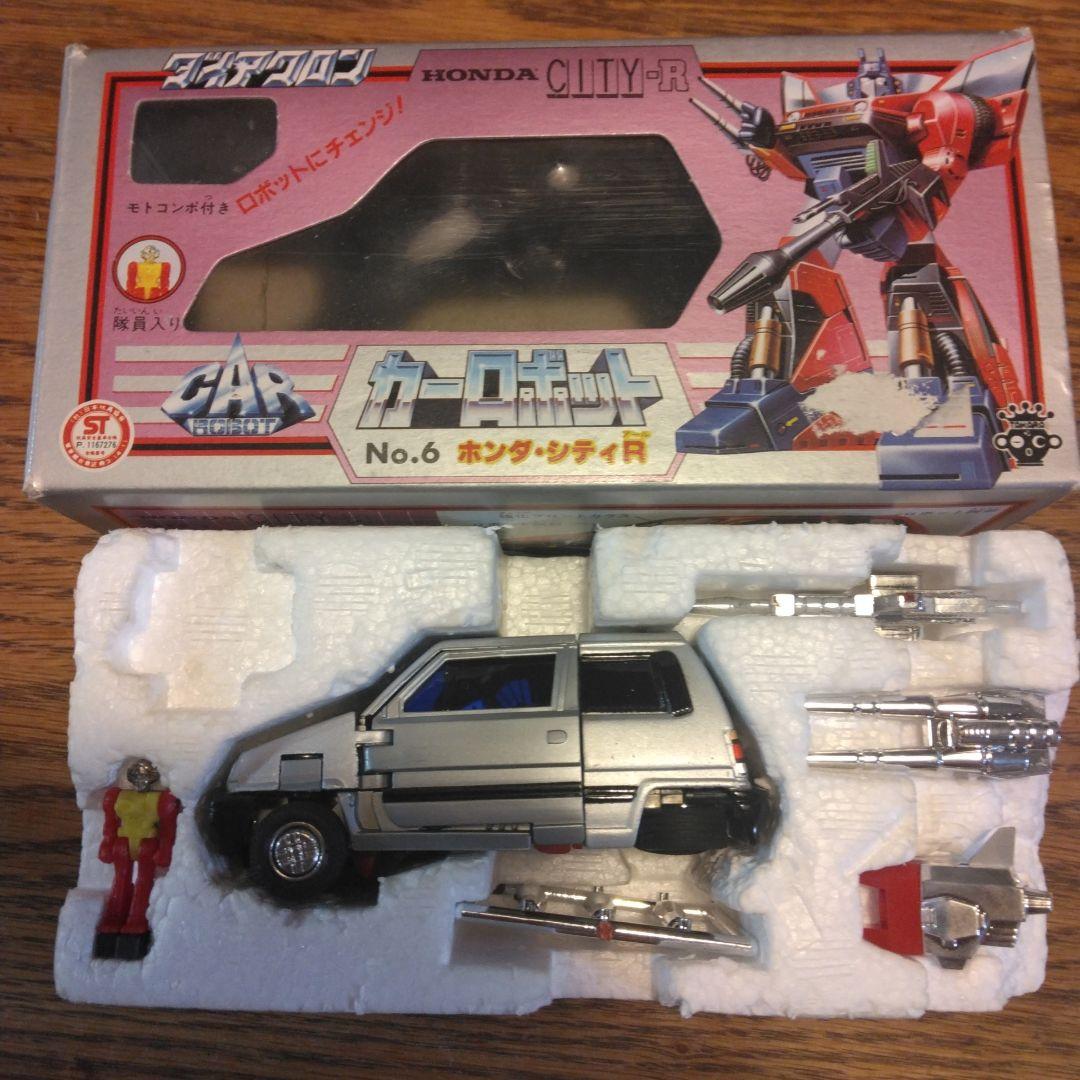 昭和レトロ　希少　ダイアクロン　HONDA CITY-R No.6 カーロボット