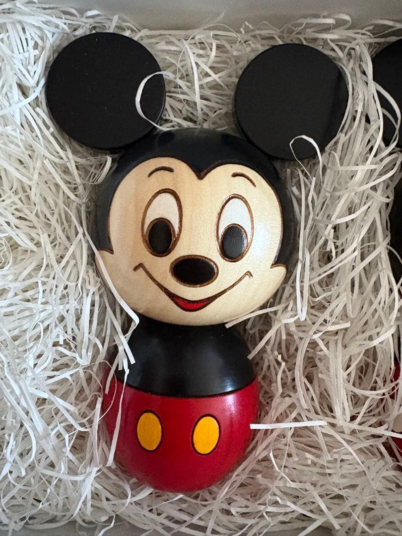 卯三郎こけし　ミッキー　ミニー　セット　新品　未使用　ディズニー　コラボ