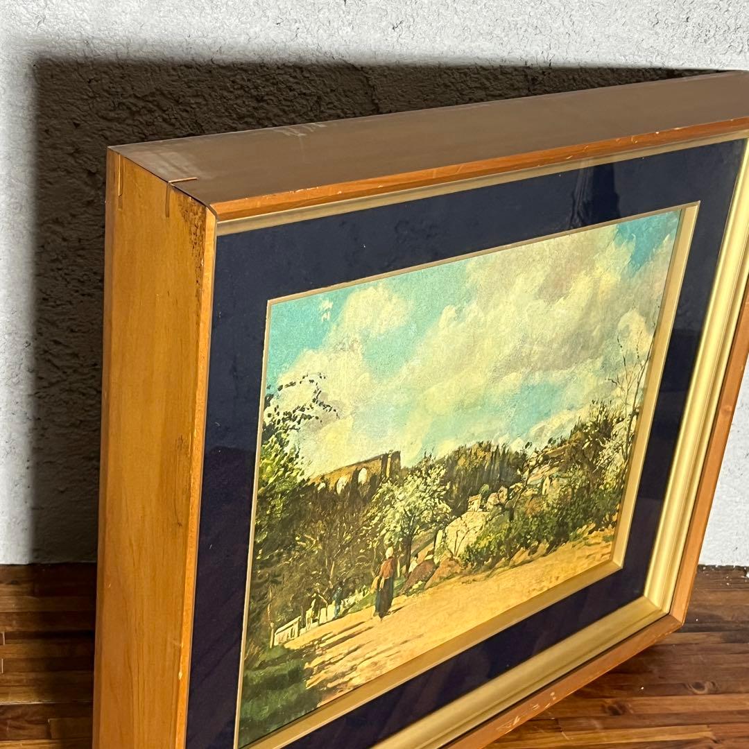 【額装品アート】カミーユ・ピサロ『ルーヴシェンヌの風景』サン・レリーフ