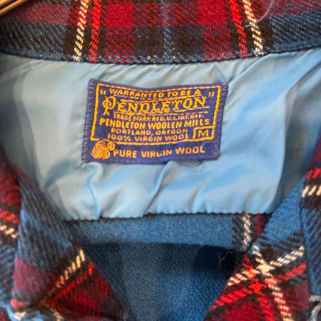 60s pendleton ペンドルトン ボードシャツ ウールシャツ - メルカリ