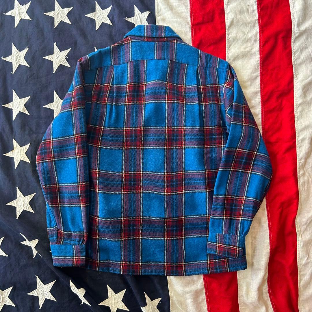 60s pendleton ペンドルトン ボードシャツ ウールシャツ - メルカリ