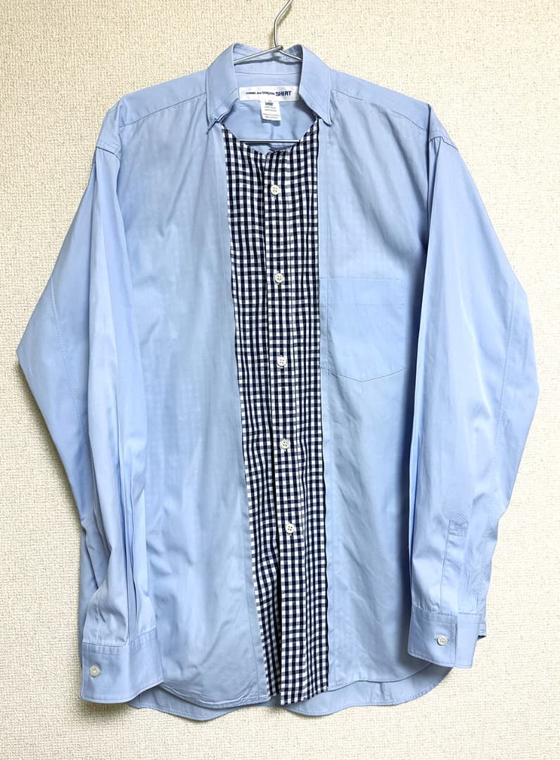 COMME des GARCONS SHIRT コムデギャルソン切り替えシャツ COMME des GARCONS SHIRT コムデギャルソン シャツ ジップ切り替え