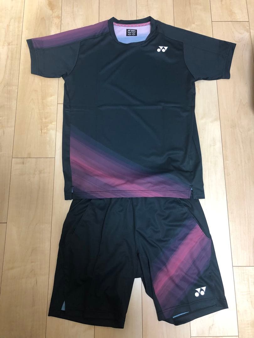 ワウリンカ 限定 ウェア セットアップ 黒×ピンク Mサイズ ヨネックス