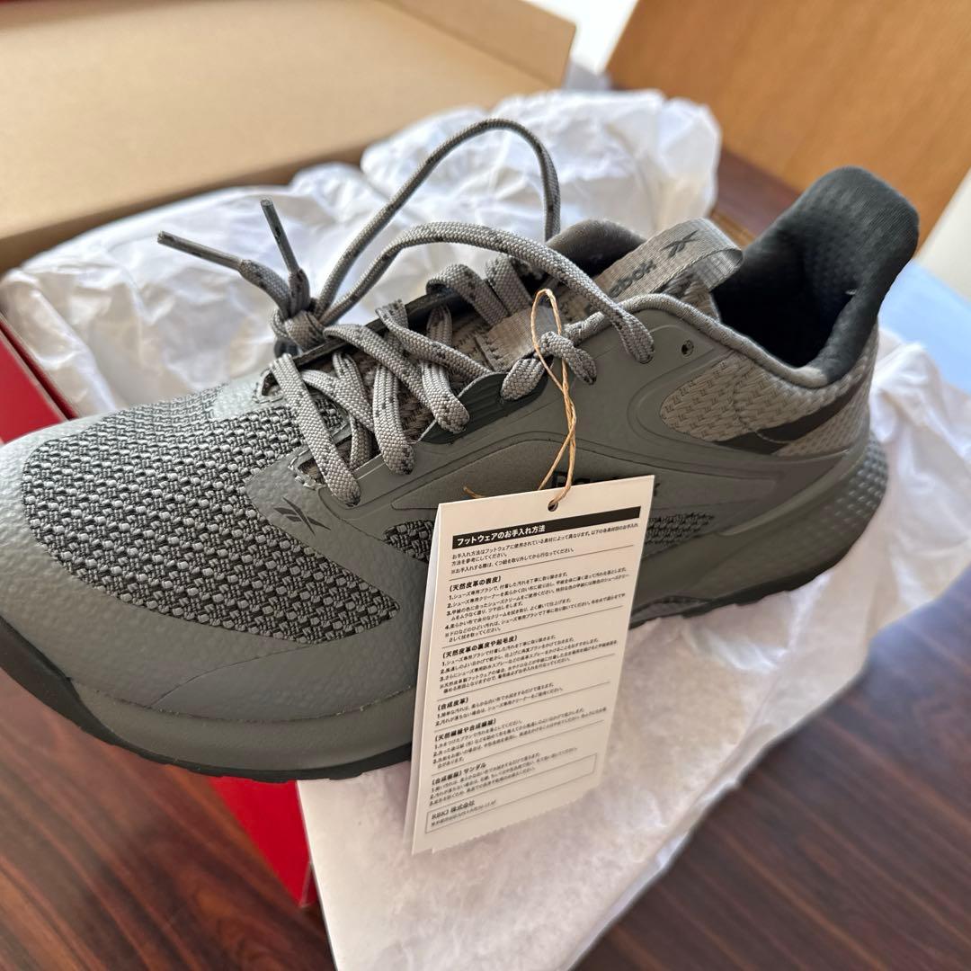 【新品】NANO GOLF （グレー）Reebok　ナノ ゴルフ　24.5cm