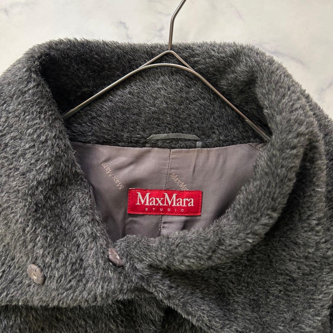 マックスマーラ 高級アルパカ混 シャギーコート テディ 女優襟 - メルカリ