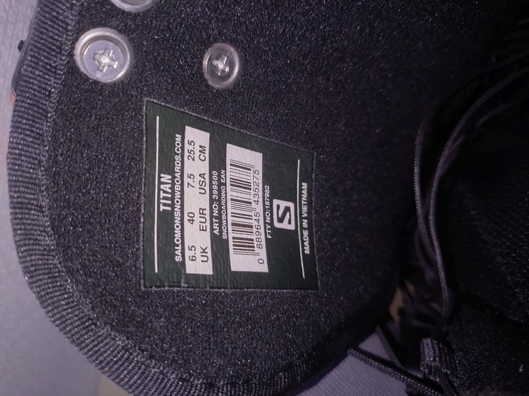 Salomon Titan スノーボードブーツ 25.5cm ブラック