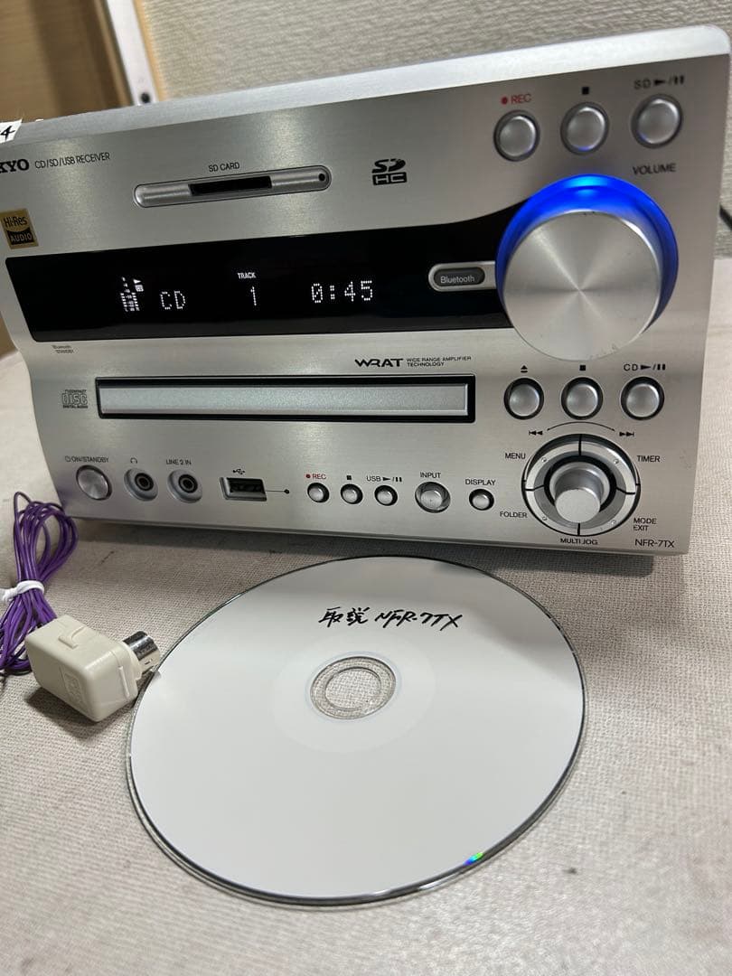 M14 整備ONKYO NFR-7TX ハイレゾCD/SD/USB レシーバー E17 整備品 ONKYO NFR-7TX ハイレゾ 対応CD/SD/USB/Bluetooth