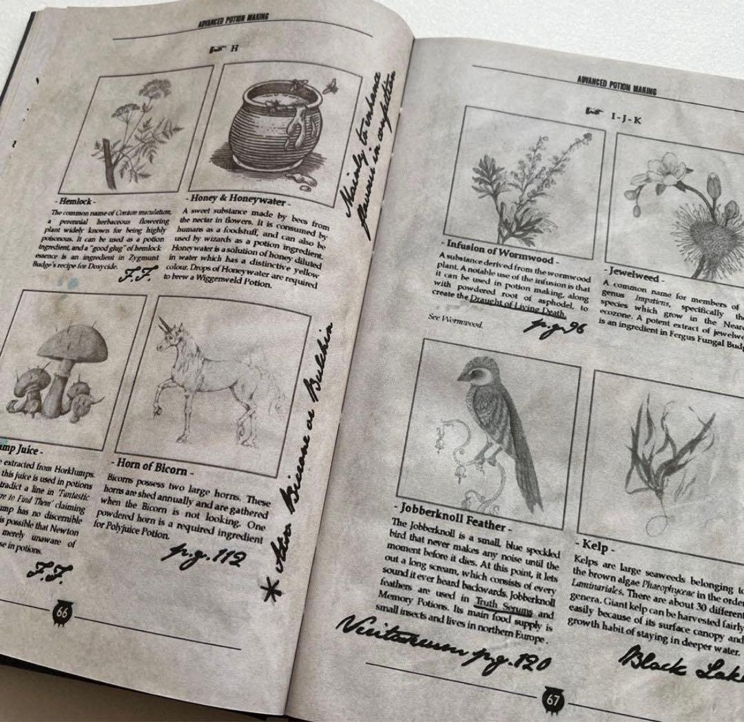 【未使用品】　ハリーポッター　魔法薬学　教科書　中身有り　スネイプ書き込み付き