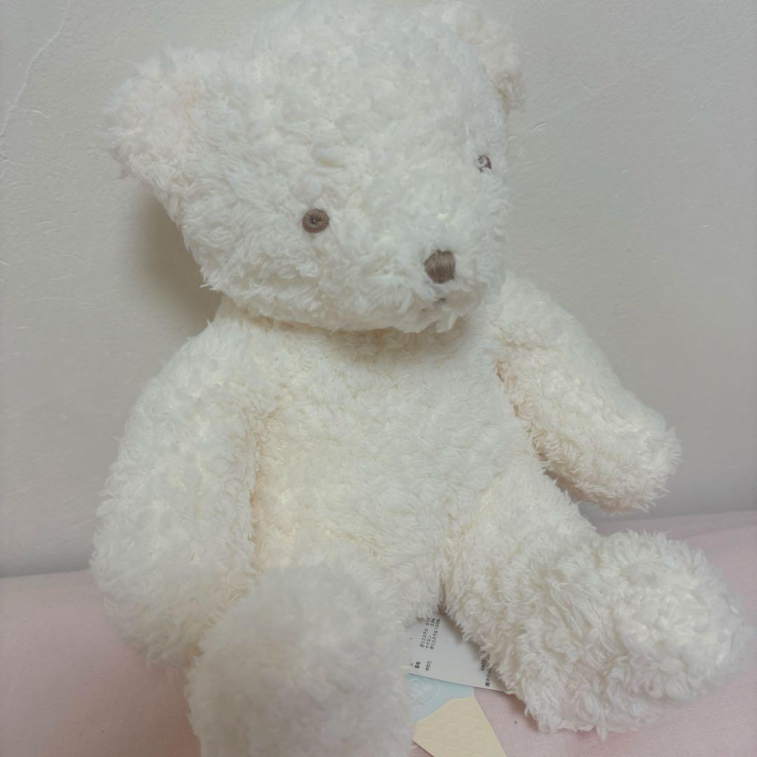 ジェラピケ ジェラートピケ ぬいぐるみ くま 白 可愛い ふわふわ
