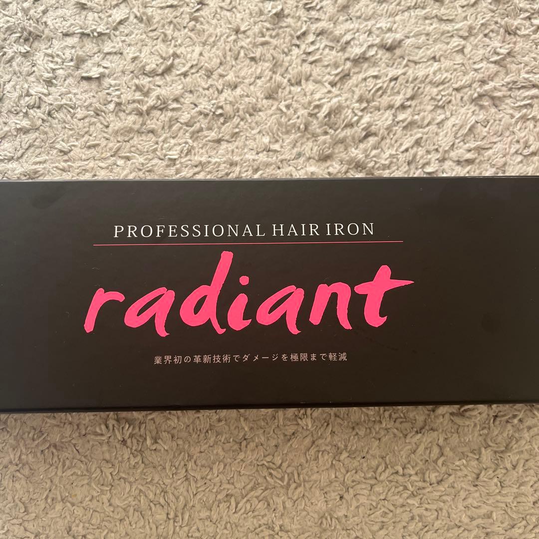 radiant プロフェッショナルヘアアイロン 赤 シルクプロアイロンradiant ラディアント（9mmタイプ） レッドの卸