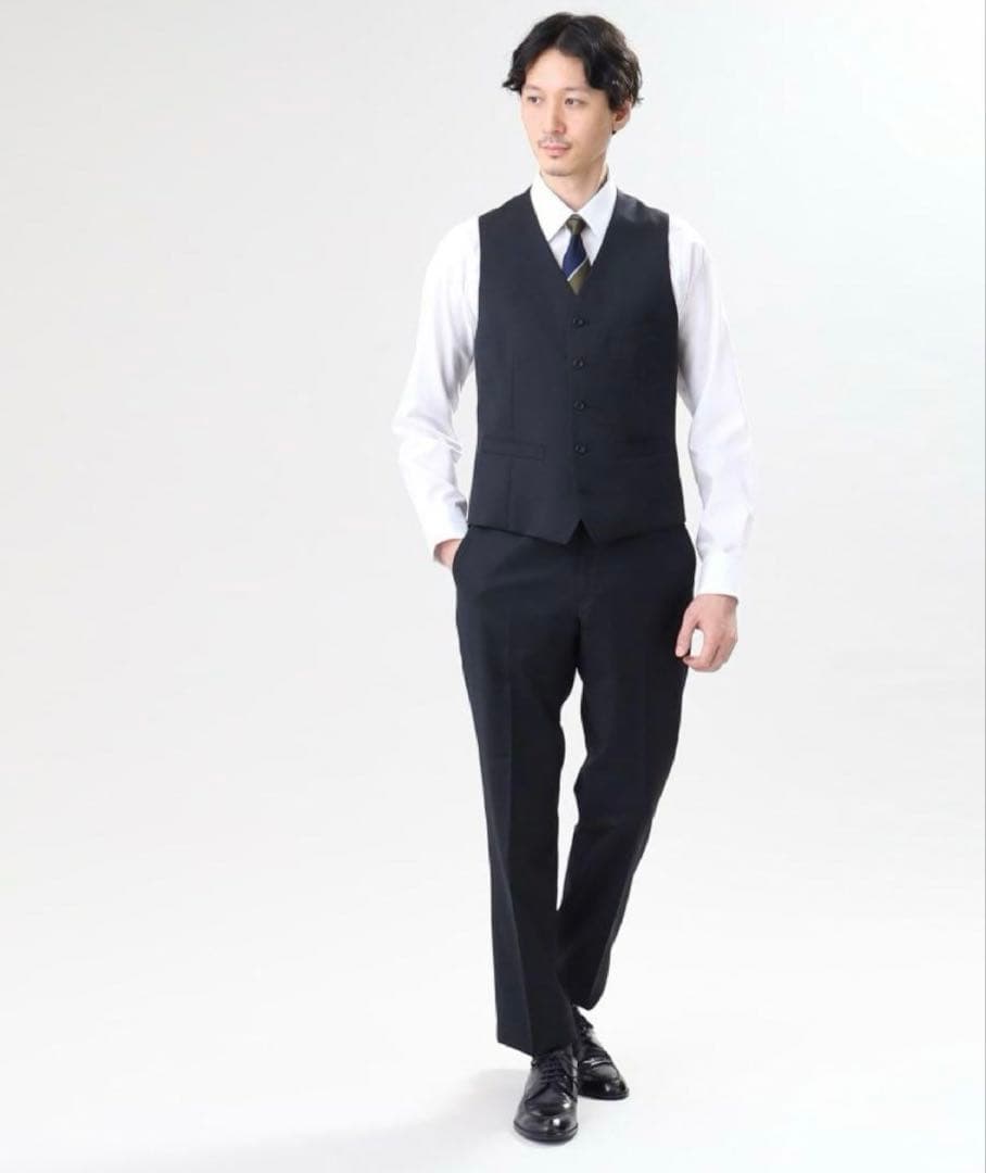 ❤️タケオキクチ❤️ベスト サージ ベストフォーマルジレ