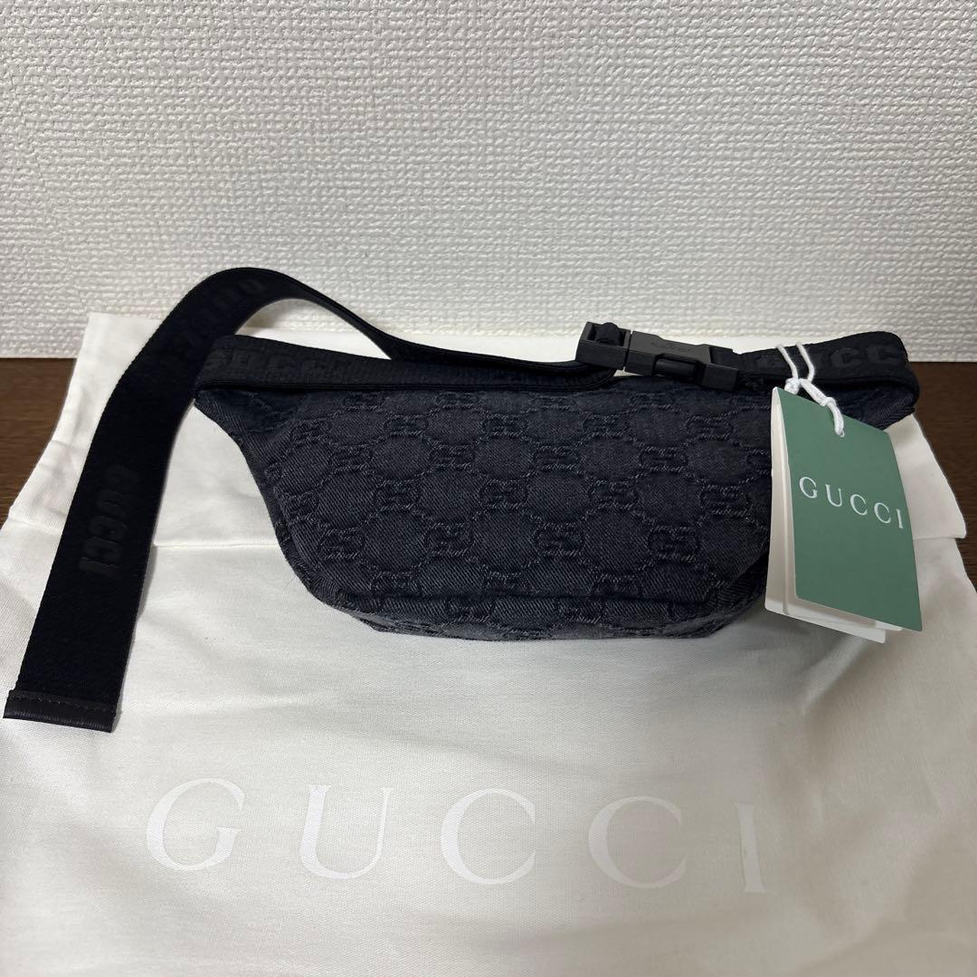 しじみ様♪⚠️《未使用》GUCCI／〔チルドレンズ〕GGデニム ベルトバッグ