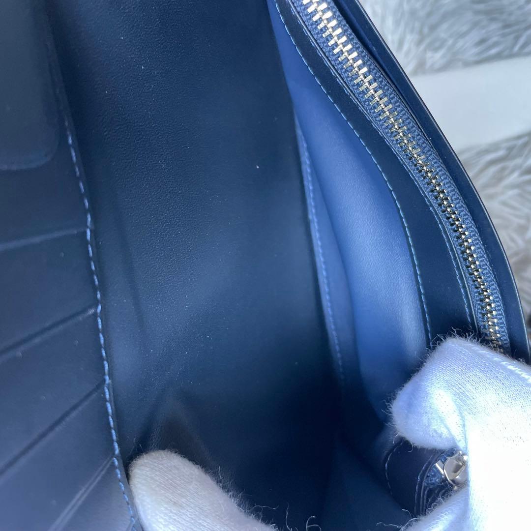 未使用レベル】プレリー ギンザ 長財布 ブライドルレザー ネイビー