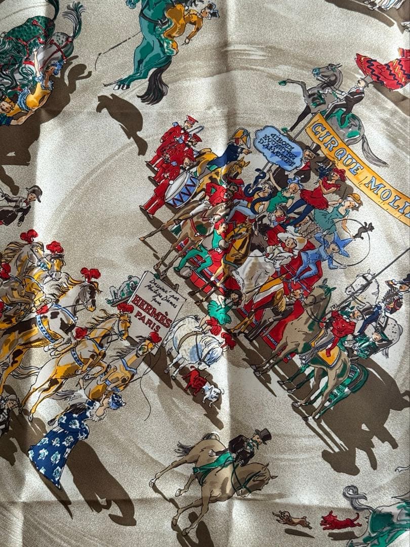 HERMES エルメス カレ90 CIRQUE MOLIER モリエサーカス - メルカリ