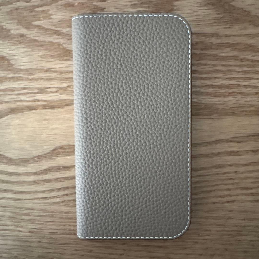 ポナペンチュラ　iPhone16ダイアリーケース　シュリンクレザー iPhone 16) ダイアリーケース シュリンクレザー