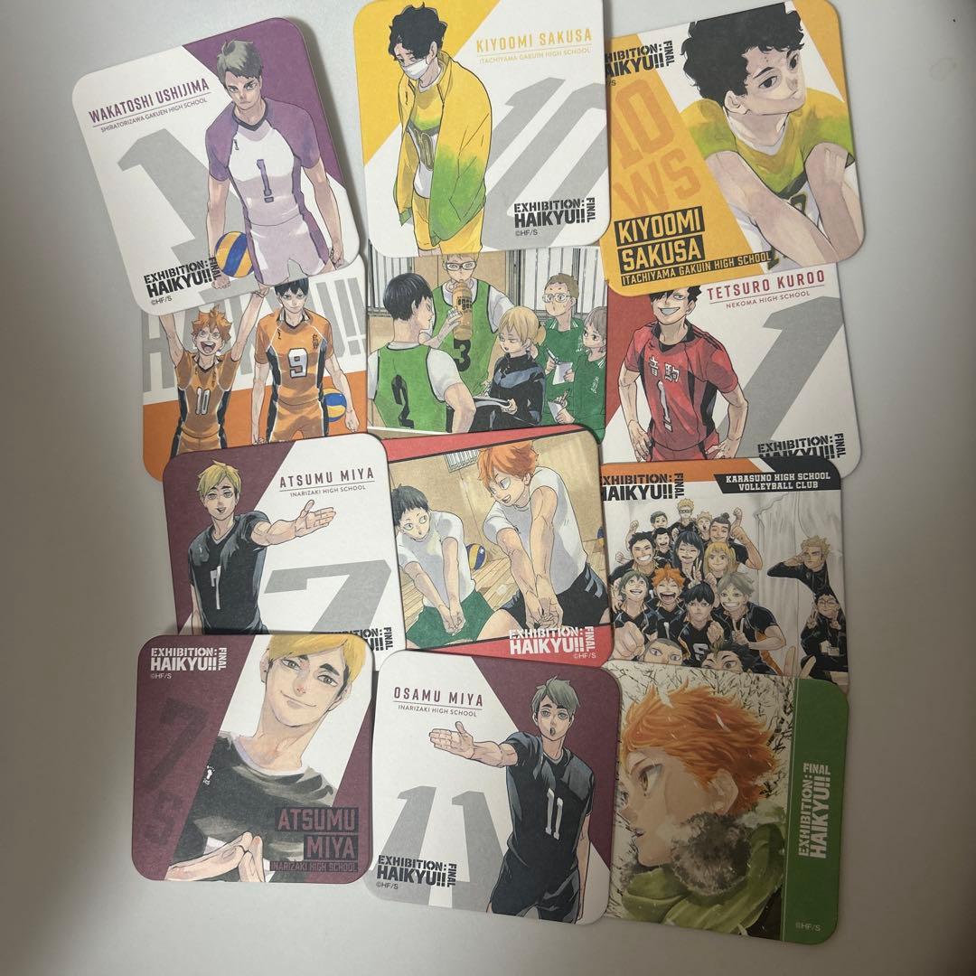 ハイキュー展FINAL アートコースター第5段 ボックス封入特典付き48枚