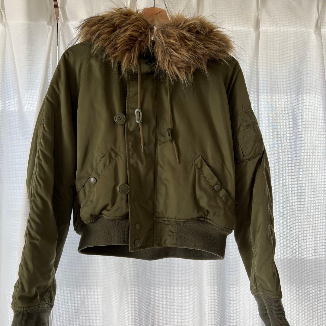 AZUL by moussy N-2B フライトジャケット 短丈