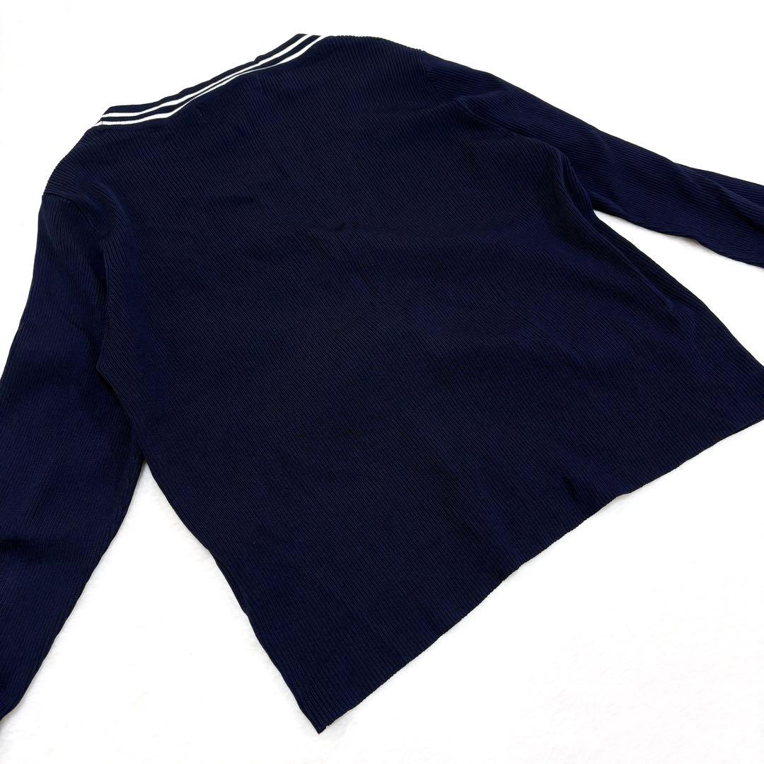 スーパービューティー】美品 リブニット カーディガン アンサンブル