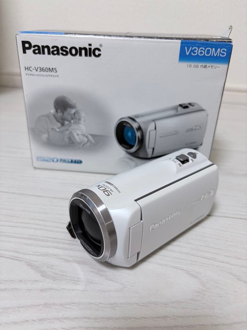 売*コ様 Panasonic HC-V360MS ビデオカメラ 16GB Amazon | パナソニック HDビデオカメラ V360MS 16GB 高倍率90倍ズーム