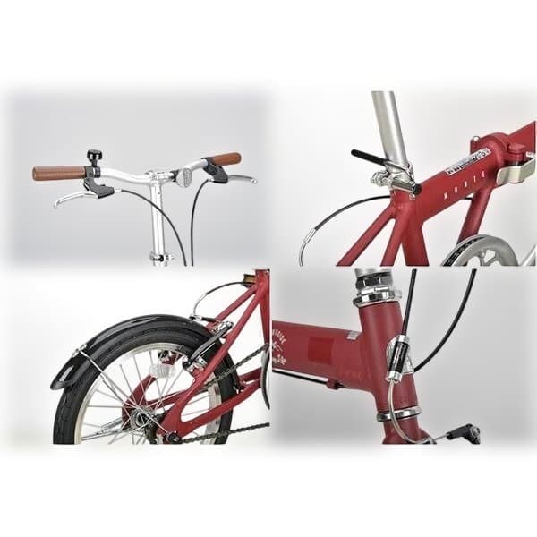 折りたたみ自転車 モンテ AL 16インチ マットレッド YG-1452 - メルカリ