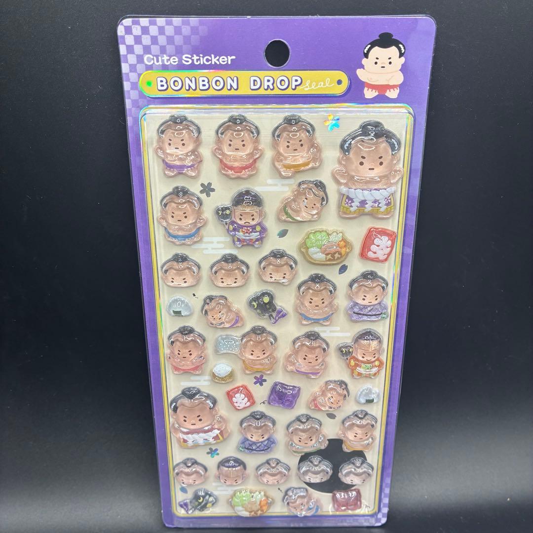 残り3点！早い者勝ち】ボンボンドロップシール お相撲さん 和柄 - メルカリ