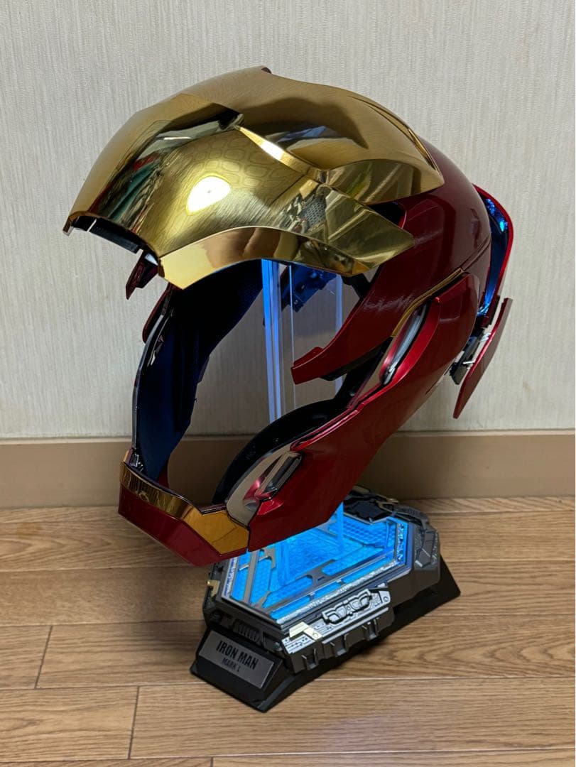 アイアンマン MK50マスク+専用台座お得セット！ 音声自動開閉 確実検品発送！