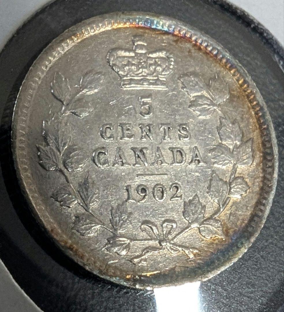カナダ 5セント コイン 銀貨 古銭 硬貨 アンティークコイン 外国古銭