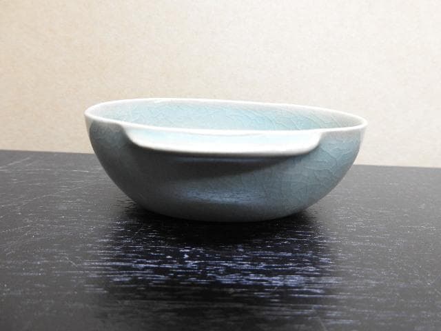 青磁盃　柳海剛　共箱　MA37