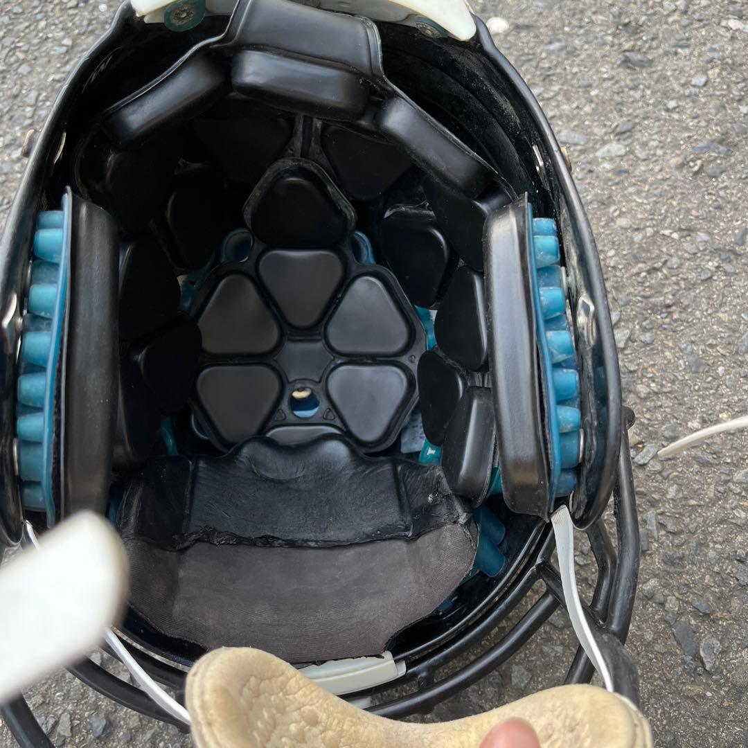 アメリカンフットボール ブラック フェイスガードF7 EGOP IV BLACK