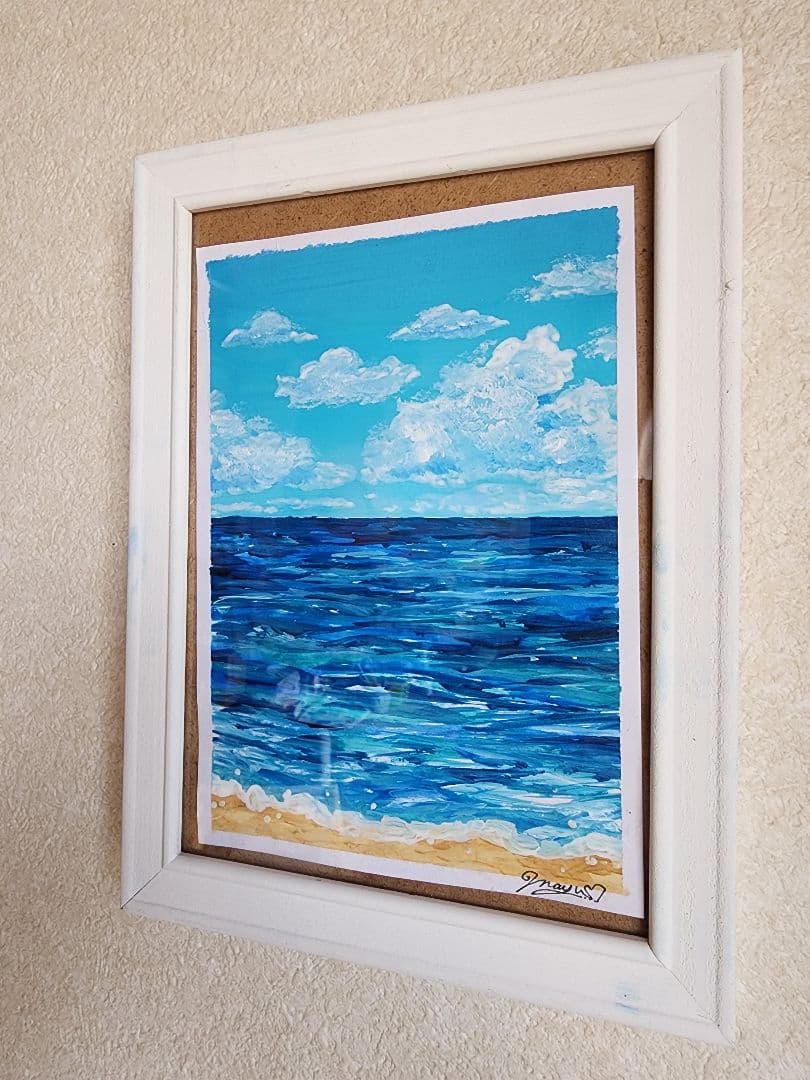 アクリル画 海の絵 - メルカリ