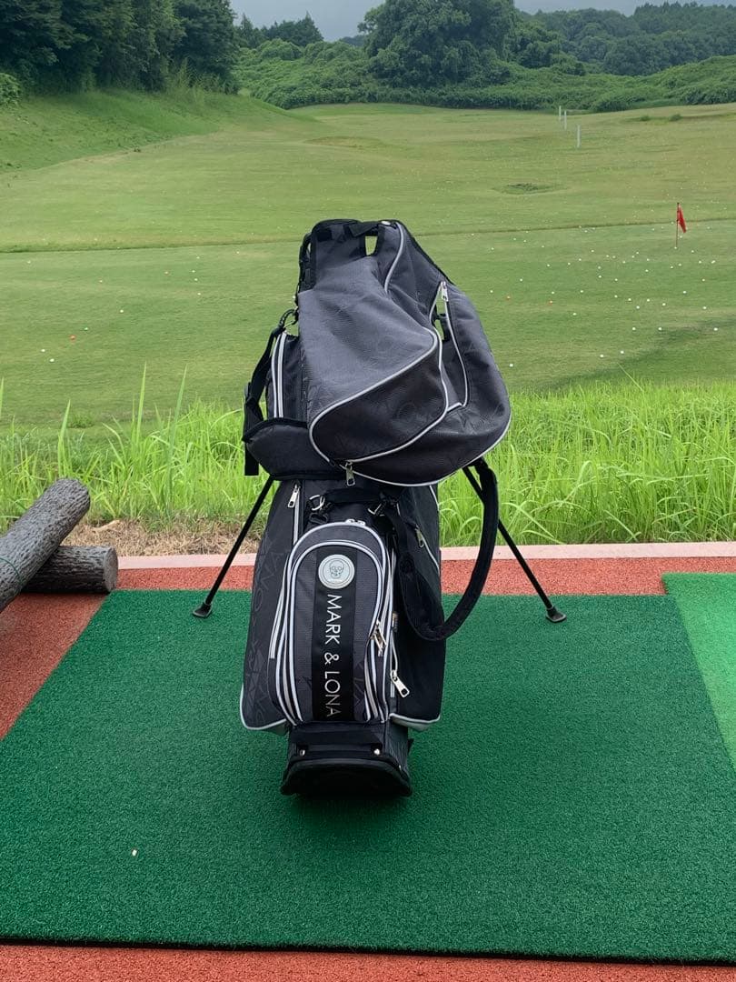 K*☆様 MARK & LONA キャディバッグ 黒×グレー 高級ゴルフブランド